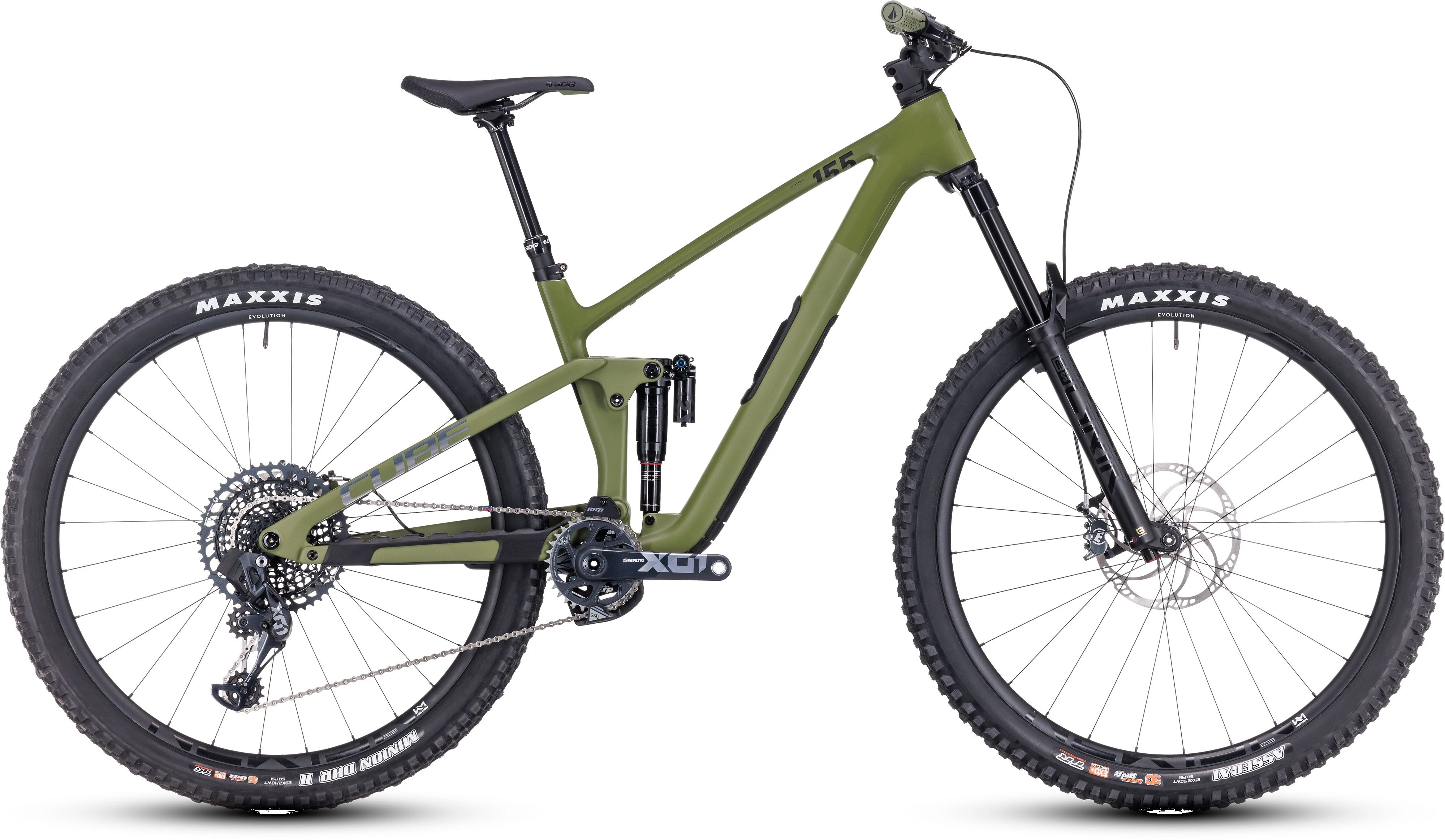 VTT all-mountain Cube Stereo ONE55 C:62 TM 29 olive´n´chrome