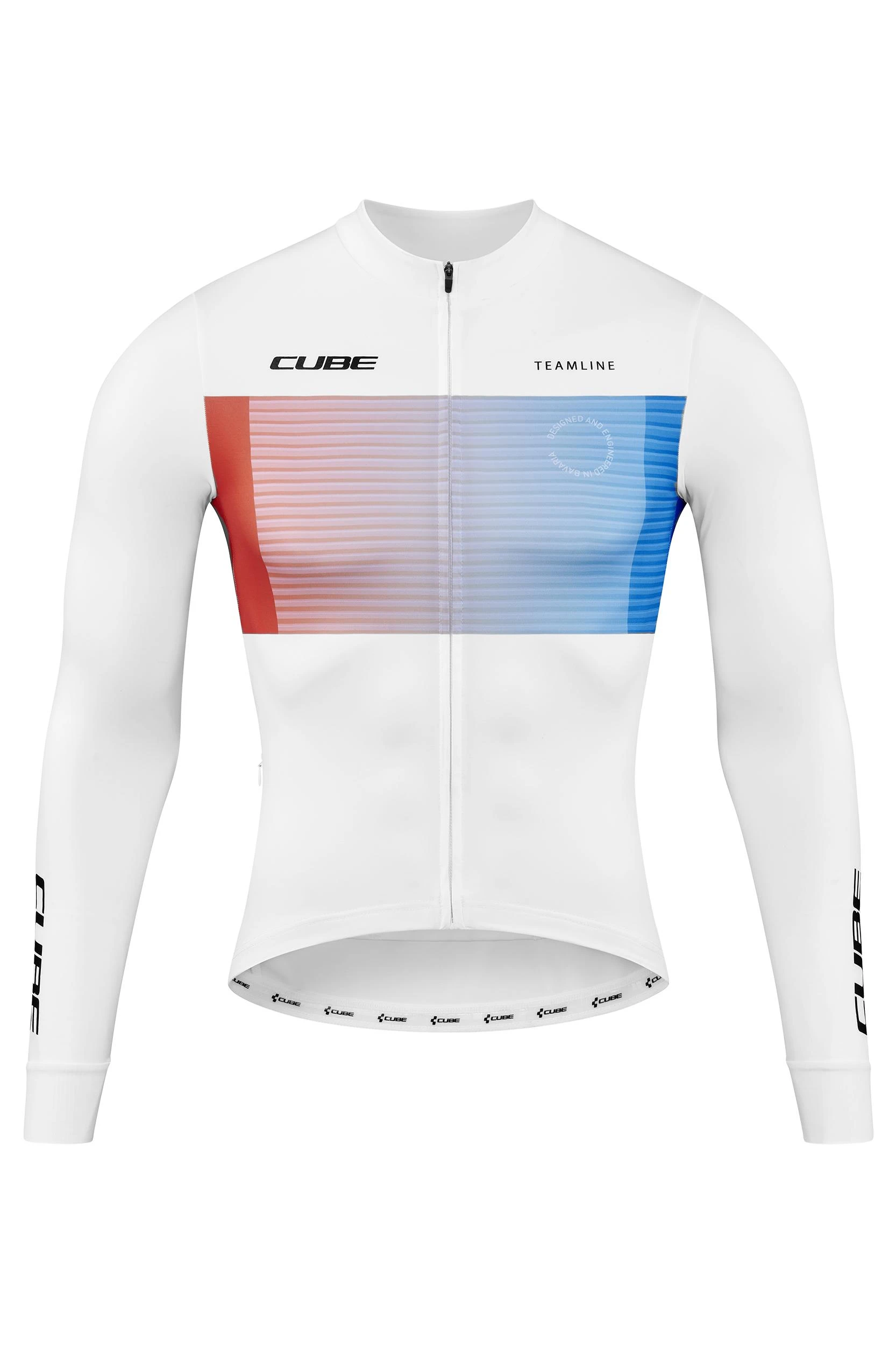 CUBE ROAD/XC Jersey L/S white´n´blue´n´red